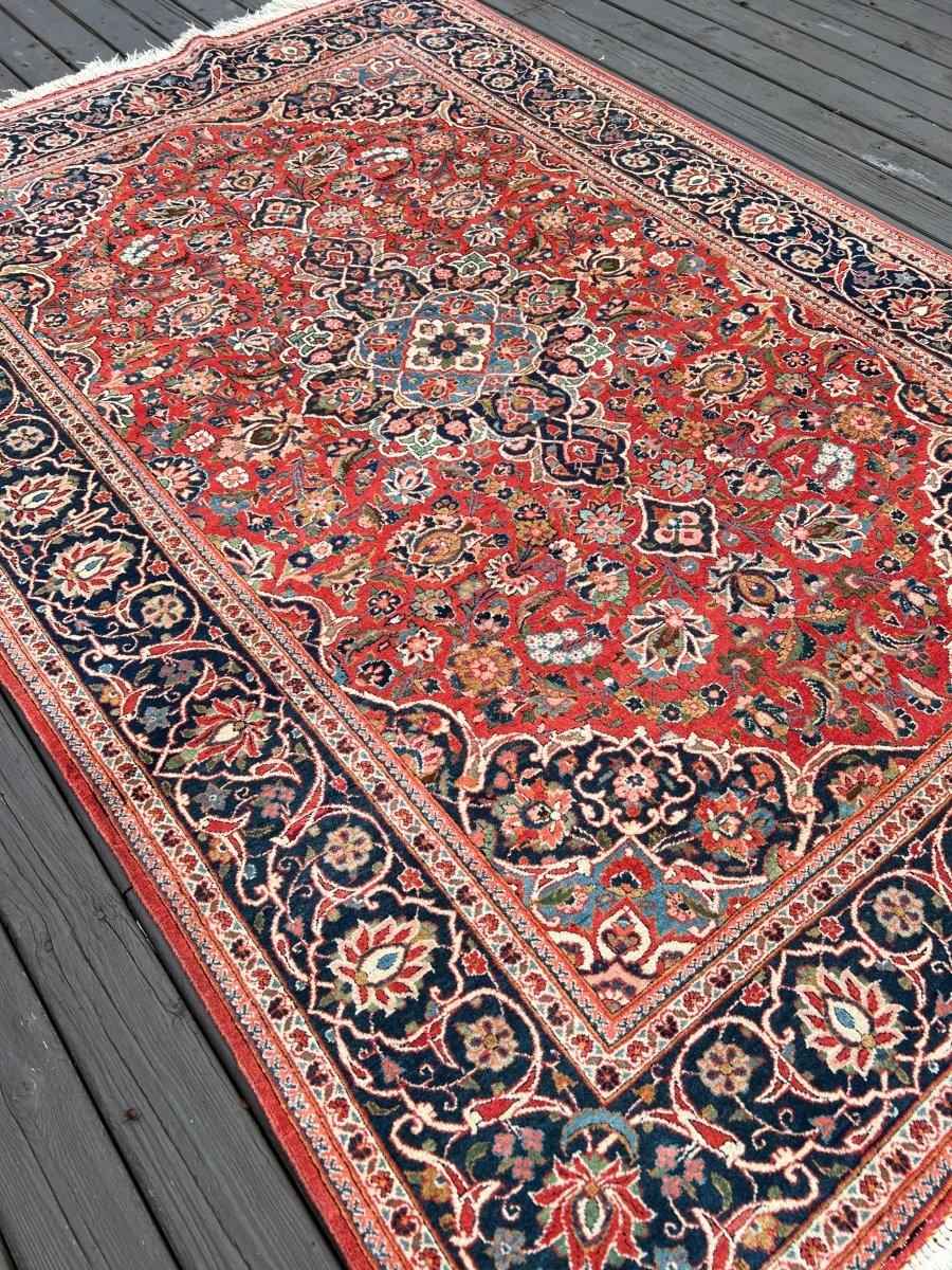 Persian Kashan Rug | 6' 7" x 4' 6"