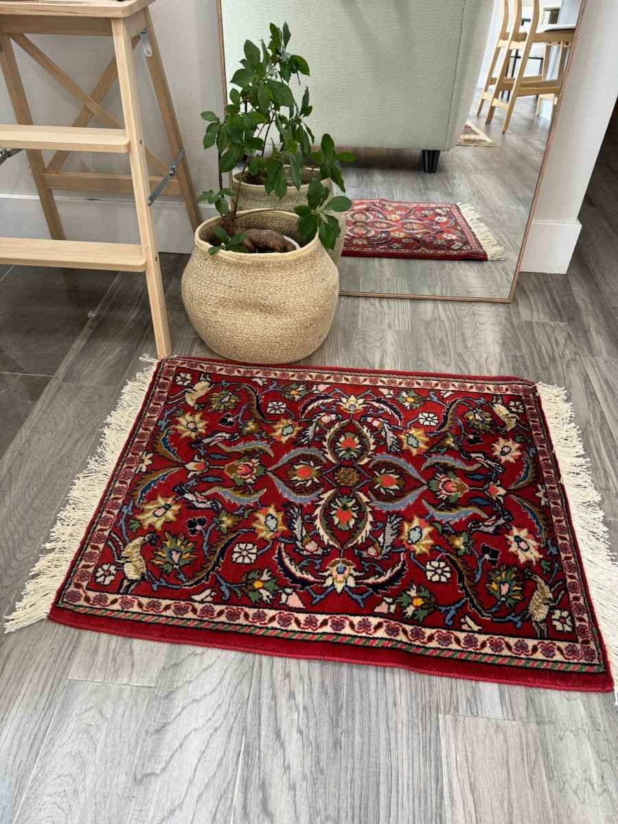 Persian Kashan Twin Rugs | 2' 2" x 2' 8"
