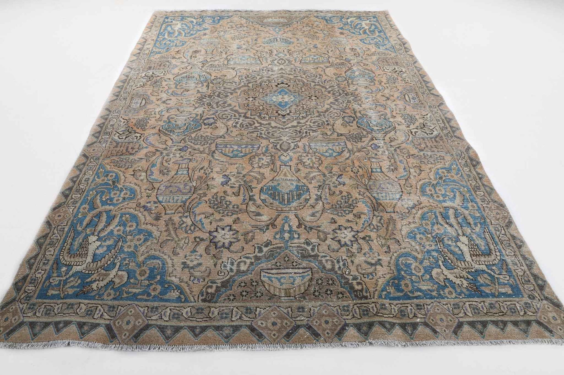 Persian Kashmar Rug | 6' 4" x 9' 3"