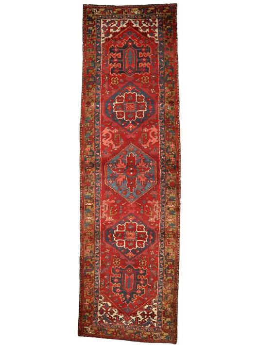 Persian Meshkin Runner | 10' 9" x 3' 2"
