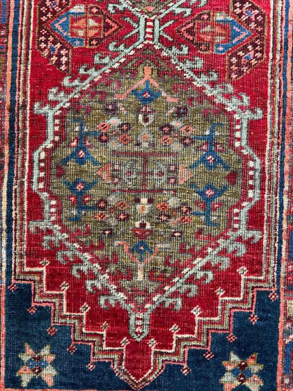 Persian Meshkin Runner Rug | 3' 3" x 7'