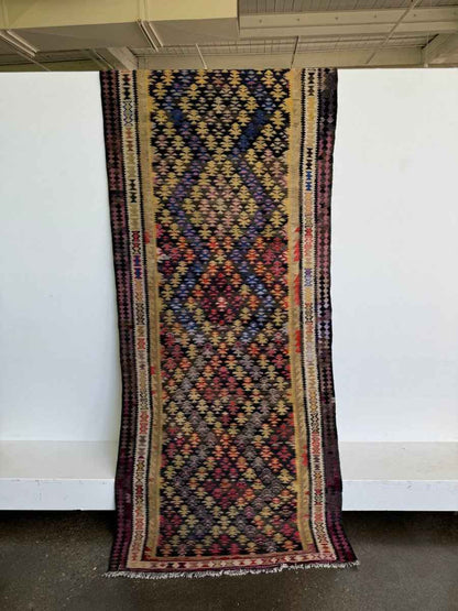 Persian Qazvin Kilim Runner |  3' 3" x 8' 11"