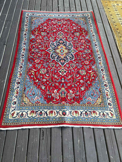 Persian Sarouk Rug | 3' 7" x 5' 5"