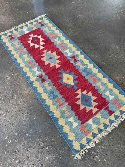 Persian Shiraz Kilim Runner Rug | 2' 10" x 6' 3"
