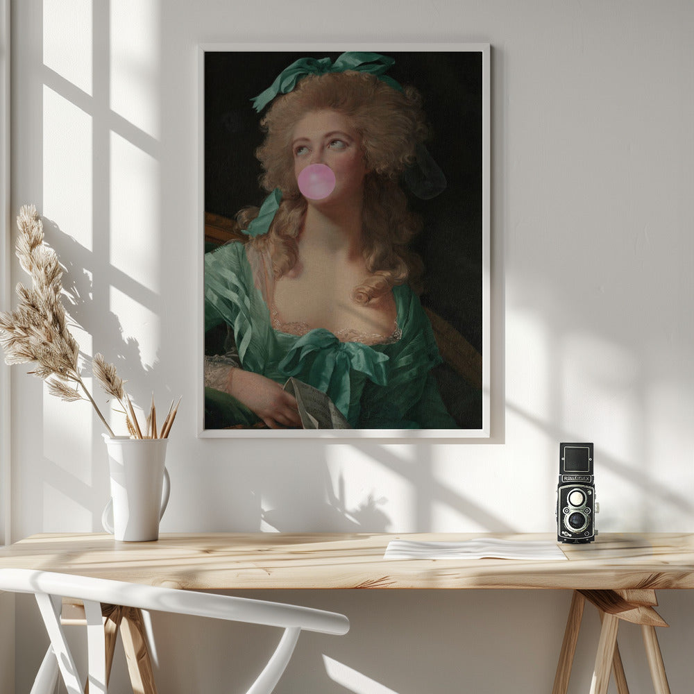 Wall art Madame Bubble-Gum