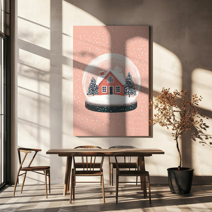 Wandbilder Weihnachtsbaumschmuck Glas Illustration Leinwanddruck