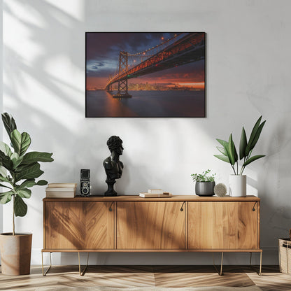Wall art Fire over San Francisco