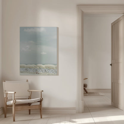Wall art Vintage beach scene