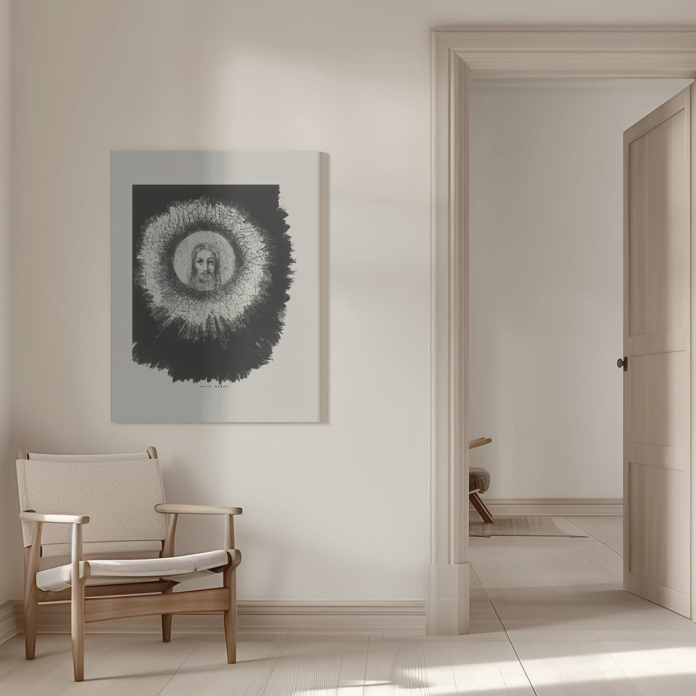 Wall art And the Face of Christ Shone In the Disk of the Sun