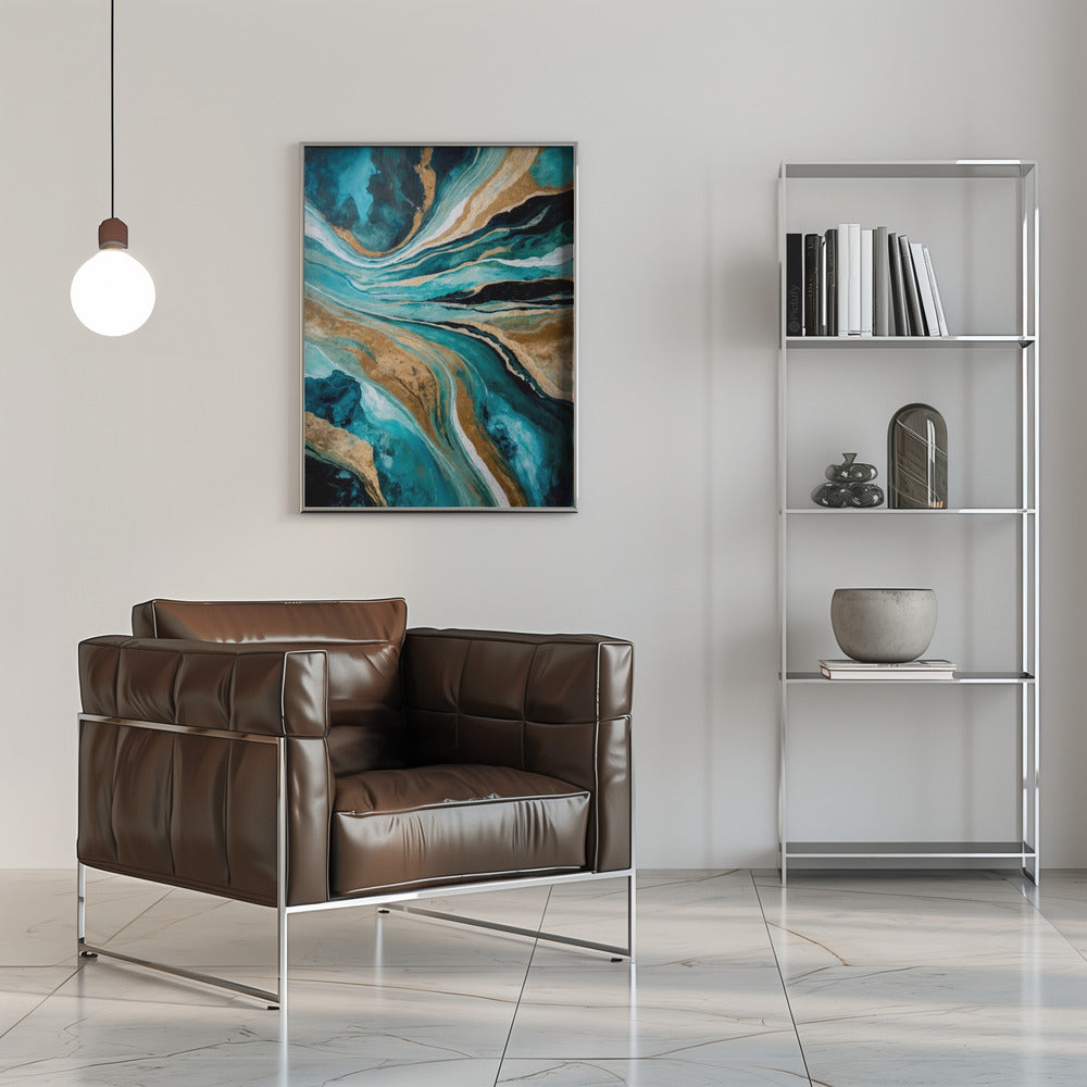 Wall art Flowing Through Time