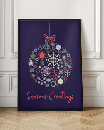 Wall art Snowflake ornament Canvas Print