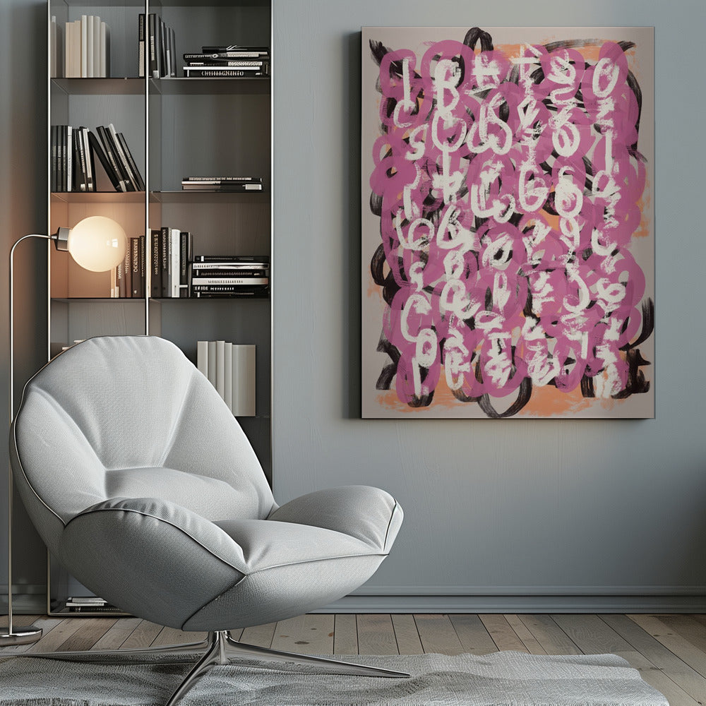 Wall art Paint brush abstract