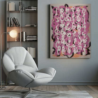 Wall art Paint brush abstract