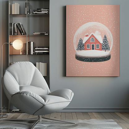 Wandbilder Weihnachtsbaumschmuck Glas Illustration Leinwanddruck