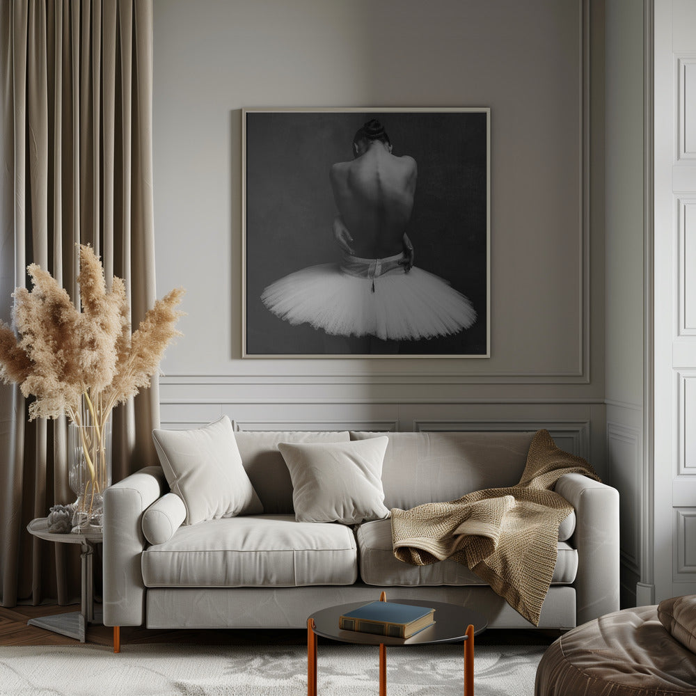 Wall art ballerina's back 2