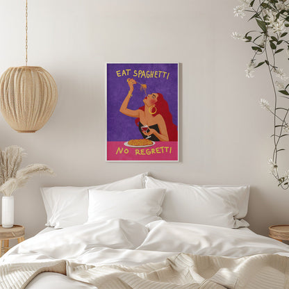 Wall Art Eat spaghetti no regretti