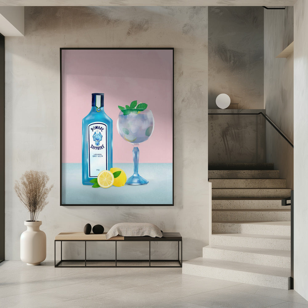 Wall Art Gin Cocktail