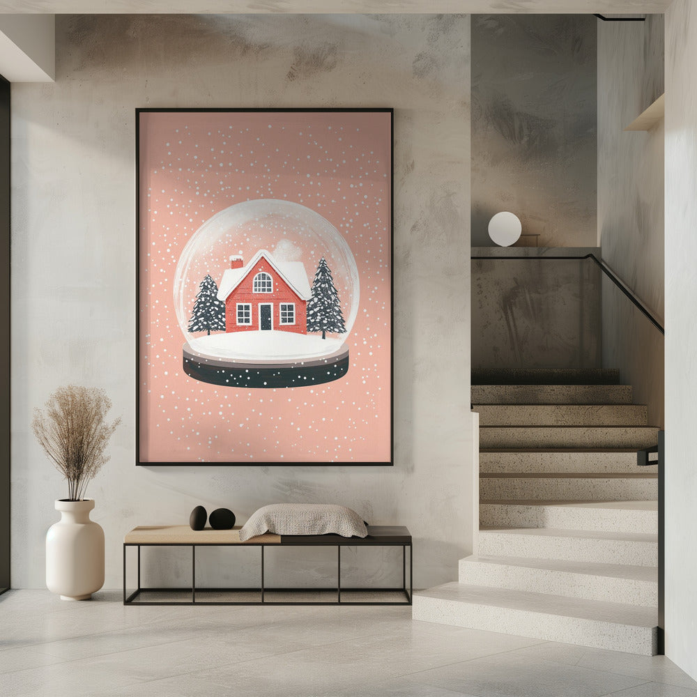 Wandbilder Weihnachtsbaumschmuck Glas Illustration Leinwanddruck