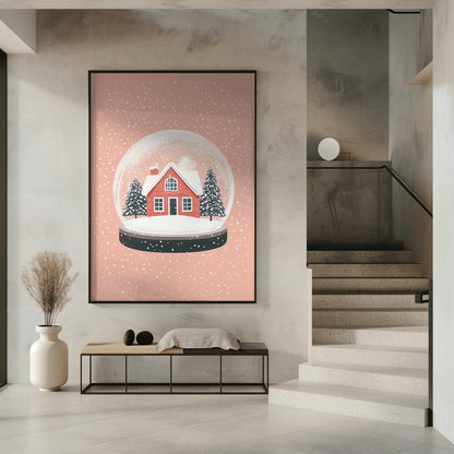 Wandbilder Weihnachtsbaumschmuck Glas Illustration Leinwanddruck