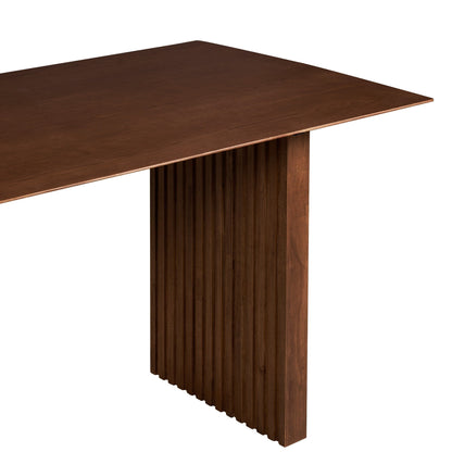 Plank 6-Seater Natural Oak Wood Dining Table