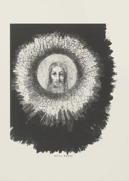 Wall art And the Face of Christ Shone In the Disk of the Sun