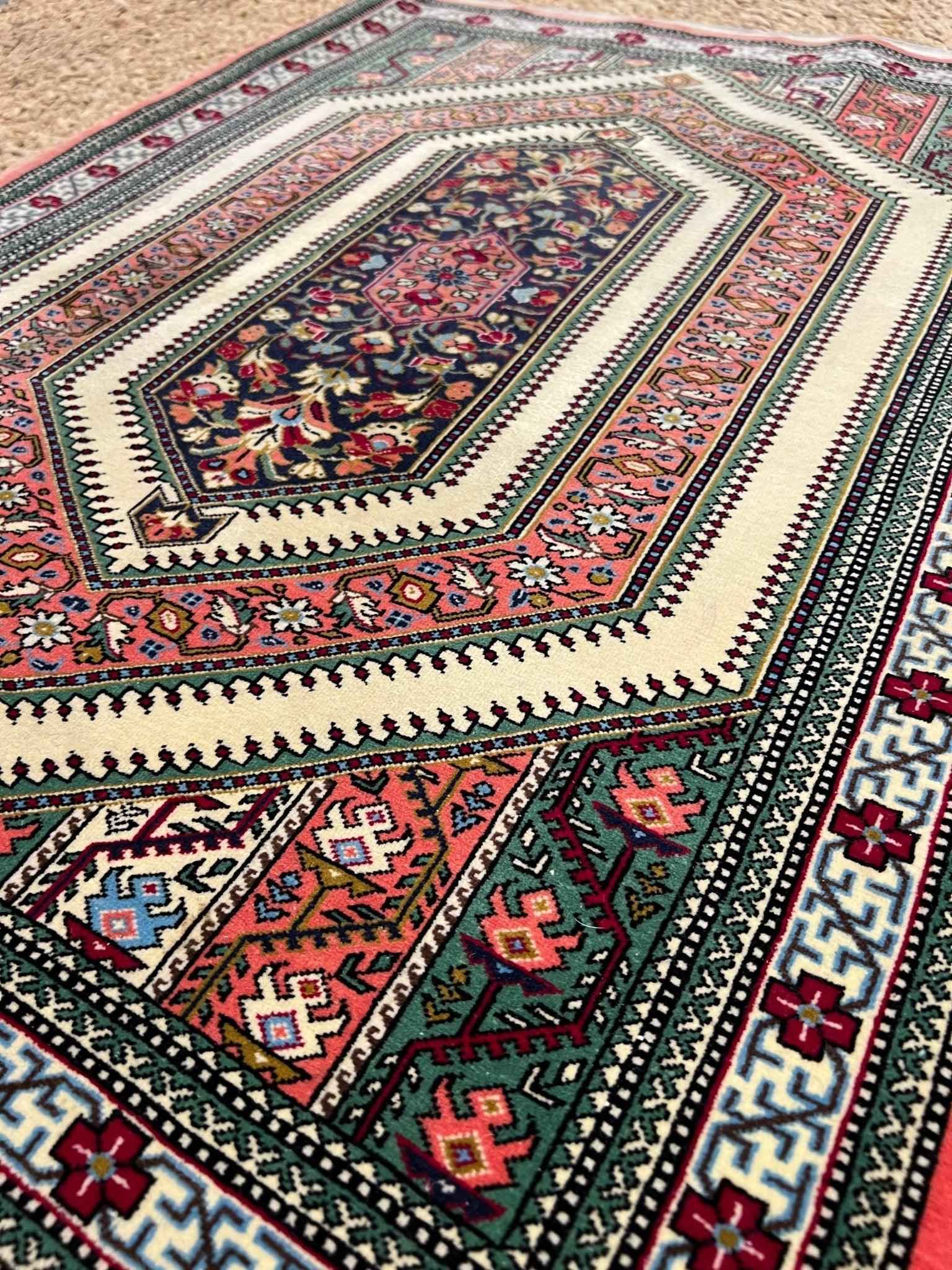 Persian Qom Rug | 3' 7" x 2' 8"