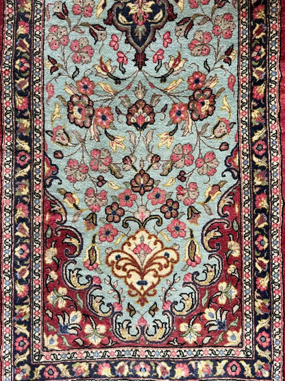 Persian Qom Runner | 6' 5" x 1' 8"