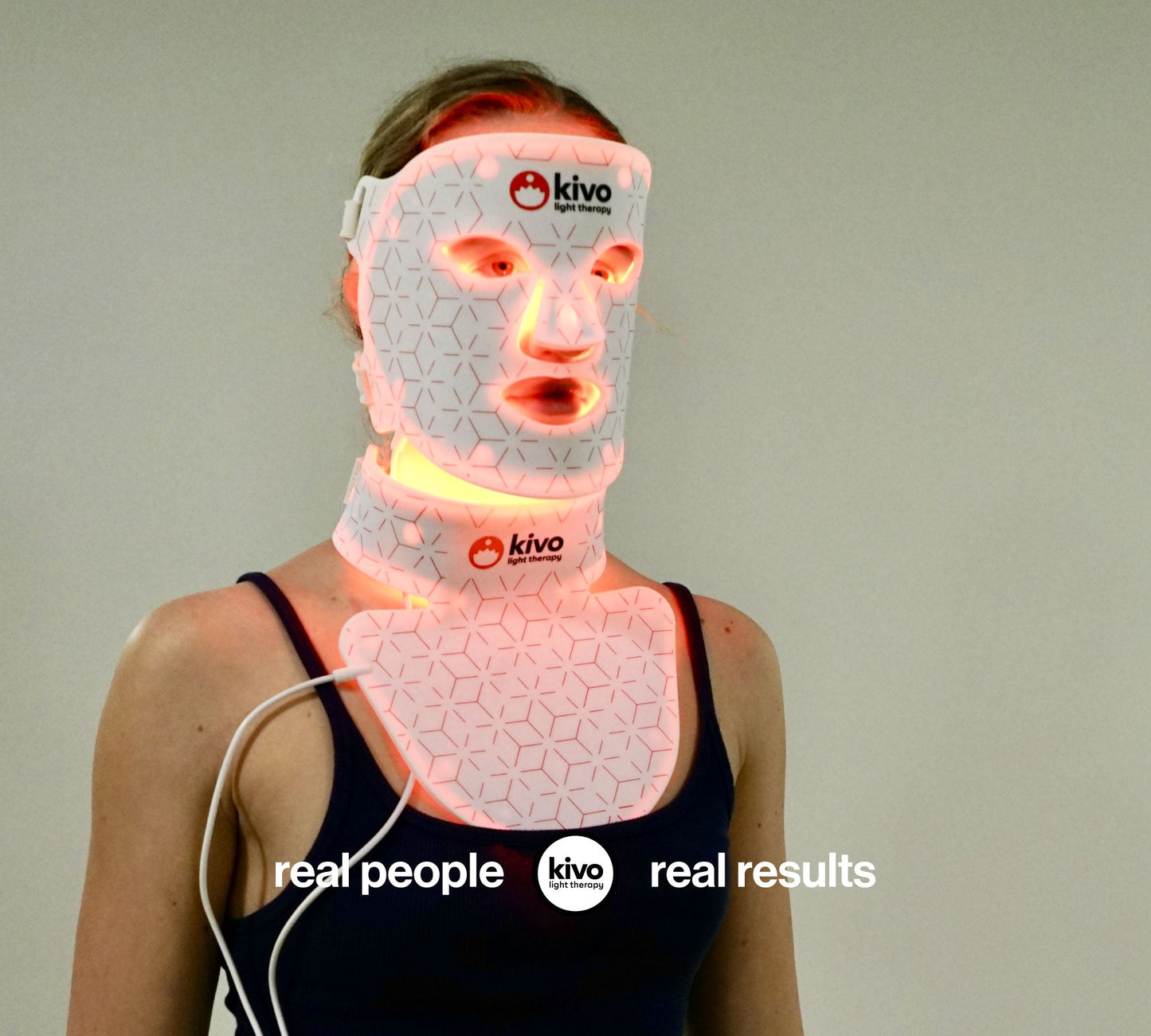 Kivo Elite Face + Neck + Chest: Blue, Yellow, Near-Infrared, and Red Light Therapy System