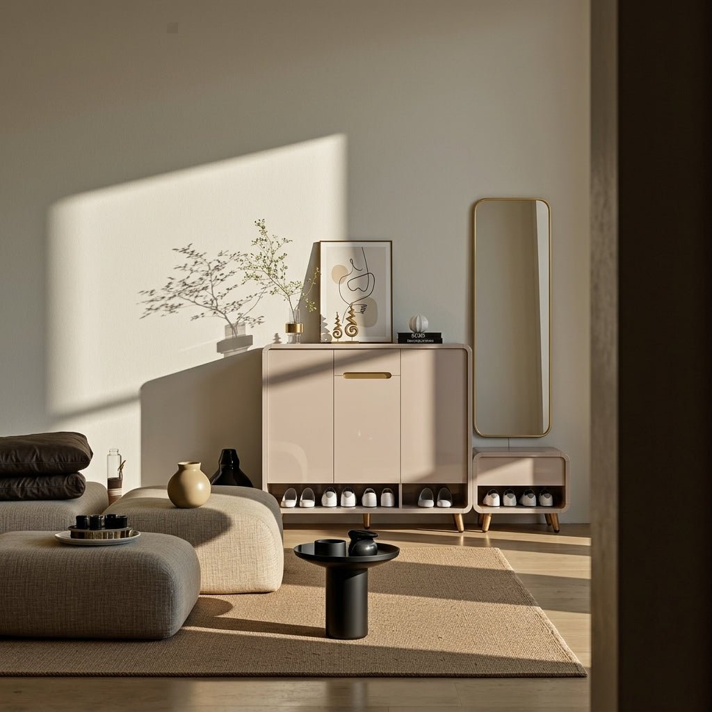 SC33 Ceramic Top Shoe Cabinet