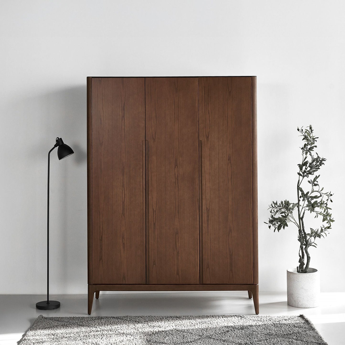 Scarlet European Ash Wood Wardrobe