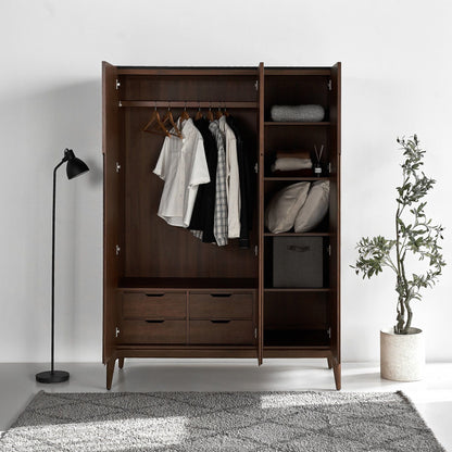 Scarlet European Ash Wood Wardrobe