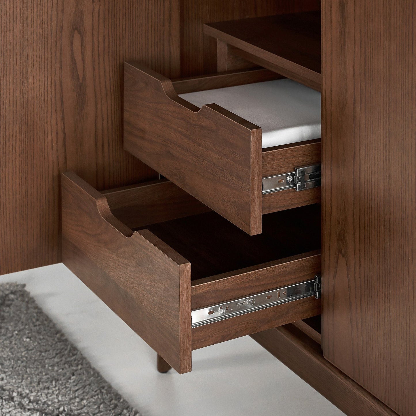 Scarlet European Ash Wood Wardrobe