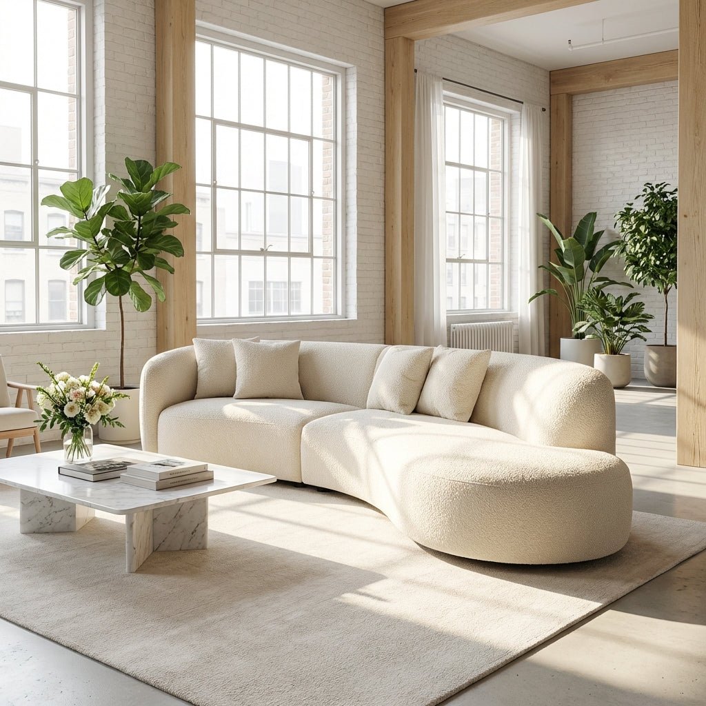 Auckland Wool Fabric Sofa