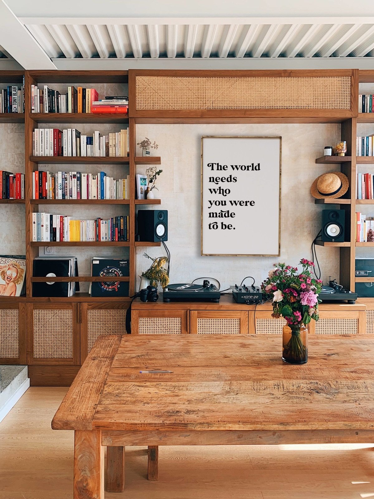 The World Needs Who You Were Made To Be Wood Sign
