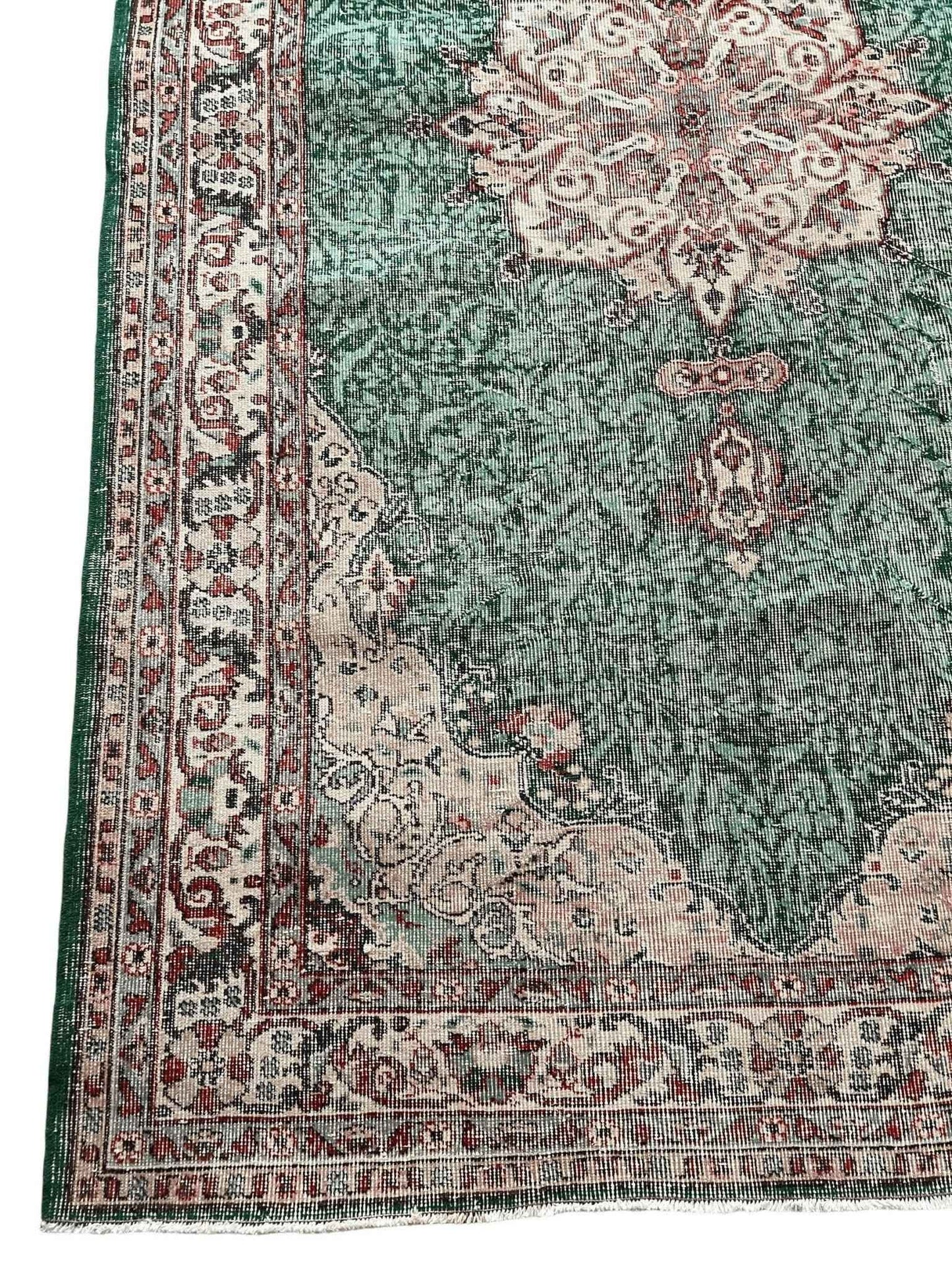 Vintage Turkish Oushak Rug | 9’ 1" x 5’ 6”