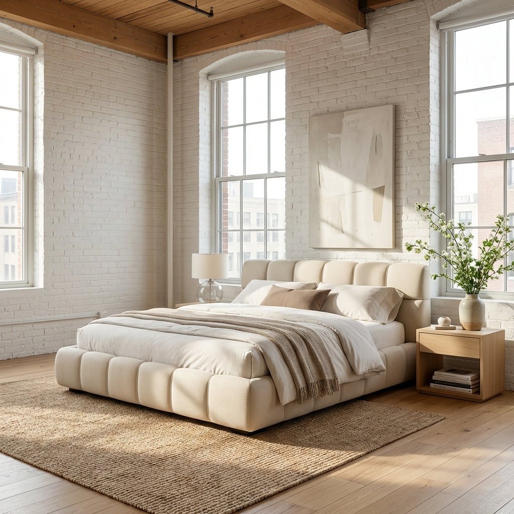 Valencia Modern Low-Profile Tufted Bed