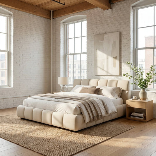 Valencia Modern Low-Profile Tufted Bed