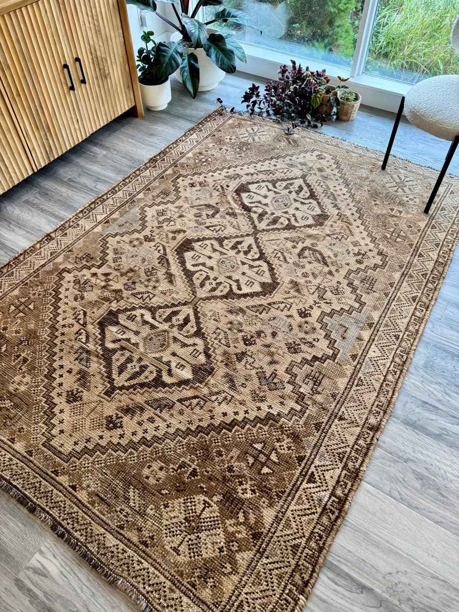 On hold for a client - Vintage Shiraz Rug | 5' 7" x 7' 10"