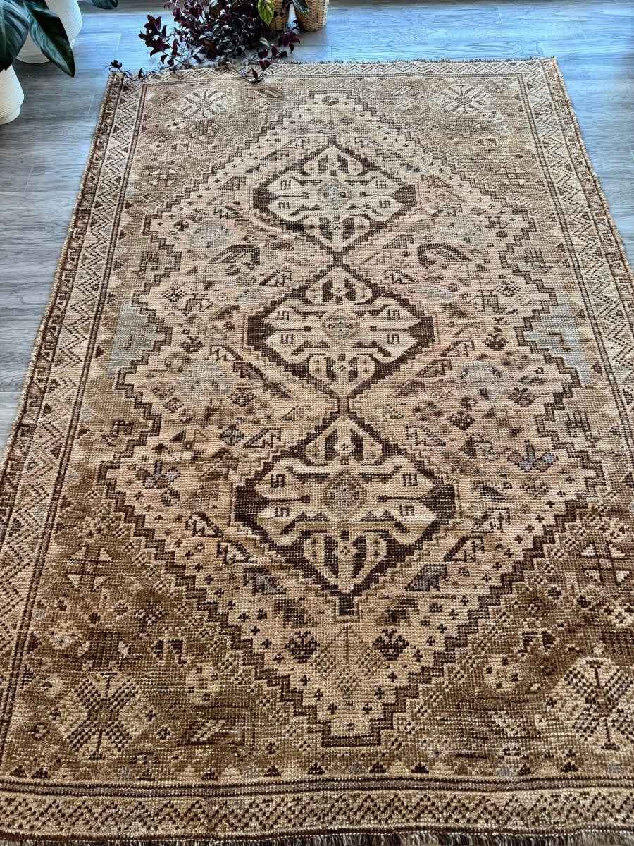 On hold for a client - Vintage Shiraz Rug | 5' 7" x 7' 10"