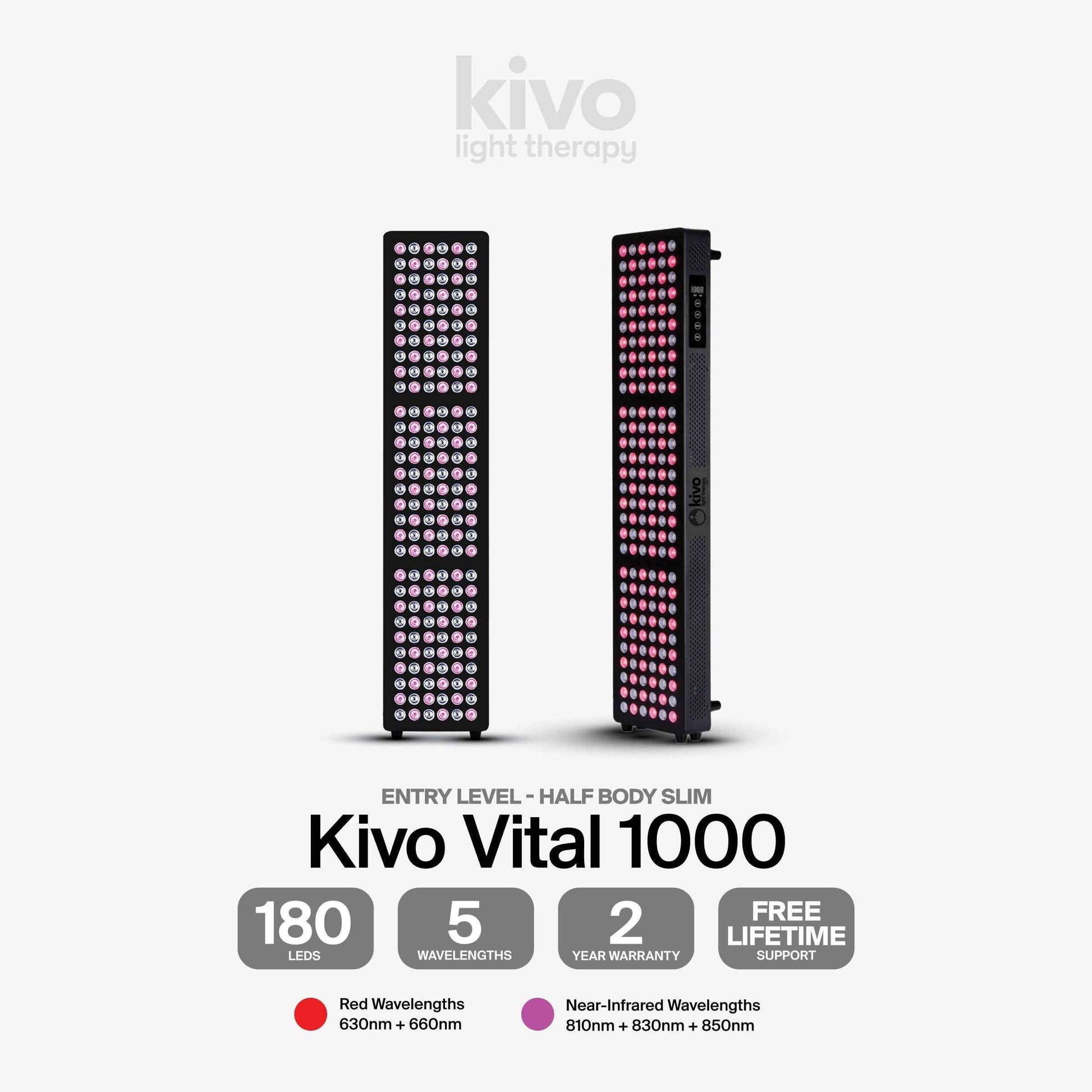 Kivo Vital 1000 Bundle: 2 x Vital 1000 & FREE Easel Stand