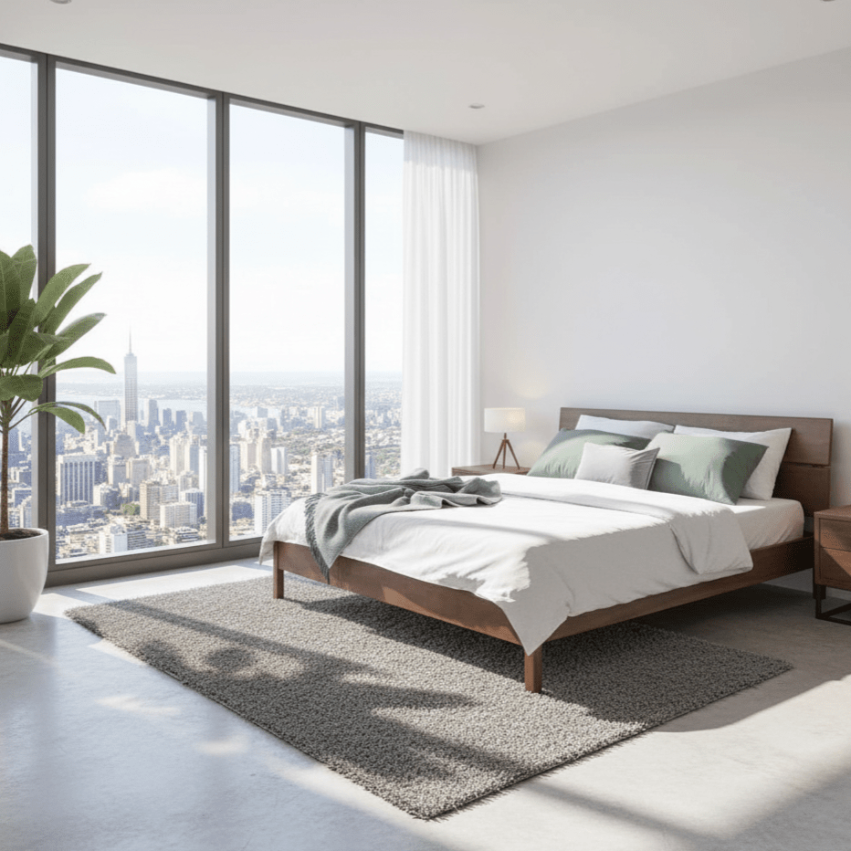 Vline 601 Acacia Wood Bed Frame