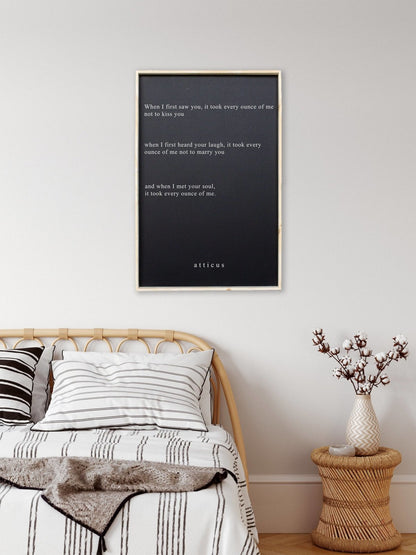 When I First Saw You ...  Wood Sign