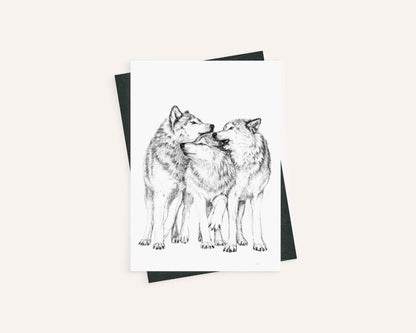 Wolf Pack - Greeting Card